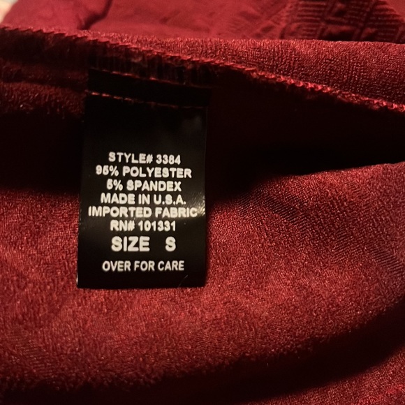 Dark red stretchy blazer - Picture 6 of 6